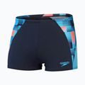 Plávacie boxerky pánske Speedo Endurance+ MAX Splice Aquashort true navy/picton blue/siren red