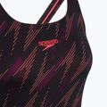 Jednodielne plavky Speedo HyperBoom Allover Medalist black/plum dandy/siren red 3