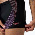 Pánske plavky Speedo Duo Logo Aquashort black/coral sands/neon violet 5