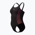 Dámske jednodielne plavky Speedo Placement Muscleback neon violet 3