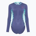 Dámske jednodielne plavky Speedo Longsleev Panel hapuna blue