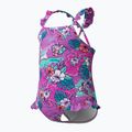 Detské jednodielne plavky Speedo Learn To Swim Detské Printed Frill Thinstrap neon violet 3