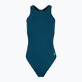 Dámske jednodielne plavky Speedo Racer Zip with Built in Swim Bra dark teal