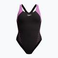 Dámske jednodielne plavky Speedo HyperBoom Splice Racerback neon violet