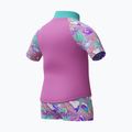 Detské dvojdielne plavky Speedo Digital Rash Top Set neon violet 3