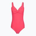 Dámske jednodielne plavky Speedo Shaping Cross Knot raspberry fill/vermilion/punch