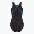 Dámske jednodielne plavky Speedo High Neck Splice Cross Back dark teal 2