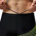 Speedo Medley Logo Aquashort pánske plavecké boxerky čierna/hyper yellow 4