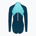 Dámske jednodielne plavky Speedo Zip Colorblock dark teal 2