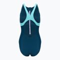 Dámske jednodielne plavky Speedo Zip Colorblock dark teal 2