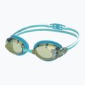 Dámske plavecké okuliare Speedo Vanquisher 3.0 Mirrored bachelor button/celeste/gold mirror