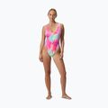Dámske jednodielne plavky Speedo Flu3nte Printed Convertible coral sands 6