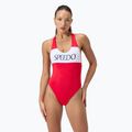 Dámske jednodielne plavky Speedo Colourblock Racerback high risk red