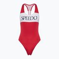 Dámske jednodielne plavky Speedo Colourblock Racerback high risk red