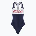 Dámske jednodielne plavky Speedo Colourblock Racerback peacoat