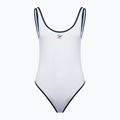 Dámske jednodielne plavky Speedo Solid Bound Scoop white