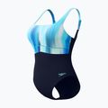 Dámske jednodielne plavky Speedo Shaping Contour Eclipse Printed true navy/berry 3
