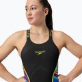 Dámsky pretekársky outfit Speedo Fastskin LZR Pure Intent 2.0 Closedback Kneeskin black / molten blur / hyper yellow / mainline 6