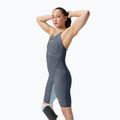 Dámske závodné plavky Speedo Fastskin LZR Pure Valor 2.0 Closedback Kneeskin grey lead / acadia blue / mainline 4