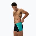 Pánske plavky boxerky Speedo Endurance+ MAX Splice Aquashort black/turquoise gem 4