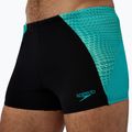 Pánske plavky boxerky Speedo Endurance+ MAX Splice Aquashort black/turquoise gem 5