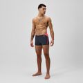 Pánske plavky boxerky Speedo Hyper Boom Splice grey lead/neon coral 2