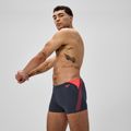 Pánske plavky boxerky Speedo Hyper Boom Splice grey lead/neon coral 4