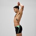 Pánske plavky boxerky Speedo Hyper Boom Splice black/alfalfa green 4