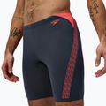 Pánske plavky Speedo Hyper Boom Splice grey lead/neon coral
