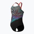 Detské jednodielne plavky Speedo Digital Placement Powerback neon coral 3