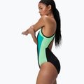 Dámske jednodielne plavky Speedo High Neck Splice Cross Back turquoise gem 4