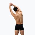 Pánske plavky boxerky Speedo Endurance+ Tech Panel Aquashort black/turquoise gem 3