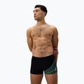 Pánske plavky boxerky Speedo Medley Logo Aquashort black/alfalfa green