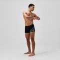 Pánske plavky boxerky Speedo Medley Logo Aquashort black/alfalfa green 2