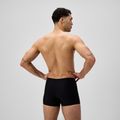 Pánske plavky boxerky Speedo Medley Logo Aquashort black/neon coral 3