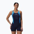 Dámske jednodielne plavky Speedo HyperBoom Splice Legsuit lagoon blue/celeste