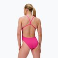 Dámske jednodielne plavky Speedo FL Solid V-Back flare pink 2