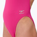 Dámske jednodielne plavky Speedo FL Solid V-Back flare pink 5