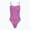 Dámske jednodielne plavky Speedo FL Printed Web Back coral cluster/indigo glow