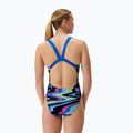 Dámske jednodielne plavky Speedo FL Printed Leaderback ripple melody/lagoon blue 2