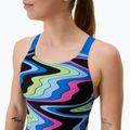 Dámske jednodielne plavky Speedo FL Printed Leaderback ripple melody/lagoon blue 4