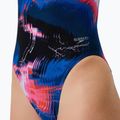 Dámske jednodielne plavky Speedo FL Printed Turnback electro static/lagoon blue 6