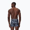 Pánske plavecké boxerky Speedo Print Beachstar Square Leg Anthracite/Coin Grey 2