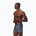 Pánske plavecké boxerky Speedo Print Beachstar Square Leg Anthracite/Coin Grey 3
