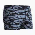 Pánske plavecké boxerky Speedo Print Beachstar Square Leg Anthracite/Coin Grey 6
