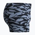 Pánske plavecké boxerky Speedo Print Beachstar Square Leg Anthracite/Coin Grey 8