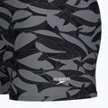 Pánske plavecké boxerky Speedo Print Beachstar Square Leg Anthracite/Coin Grey 8