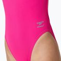 Dámske jednodielne plavky Speedo Solid Web punchy pink 5
