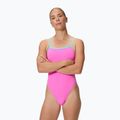 Dámske jednodielne plavky Speedo FL Solid V-Back 2.0 neon flamingo