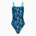 Dámske jednodielne plavky Speedo Printed Web Back canyon ombre/black